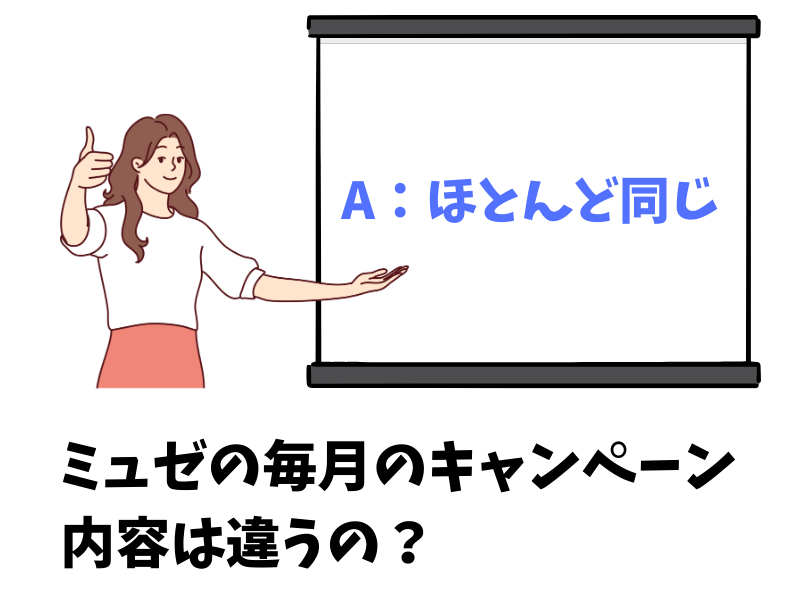 ミュゼの毎月のキャンペーンは何が違うの?