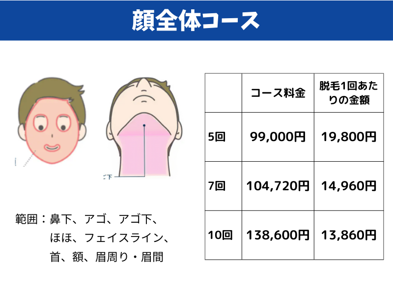 顔全体コース
